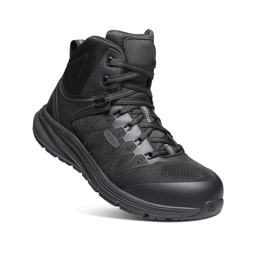1024592 Keen Black 6 Inch, Mesh, Carbon Toe ,Work Sneaker