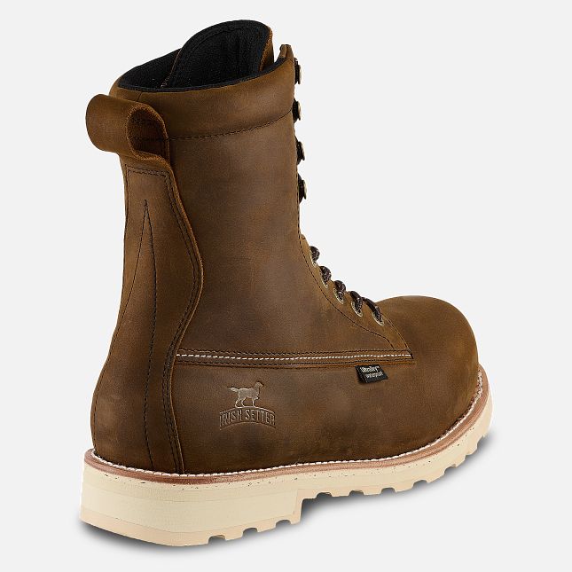 83802 8-inch Waterproof Leather Safety Toe Boot