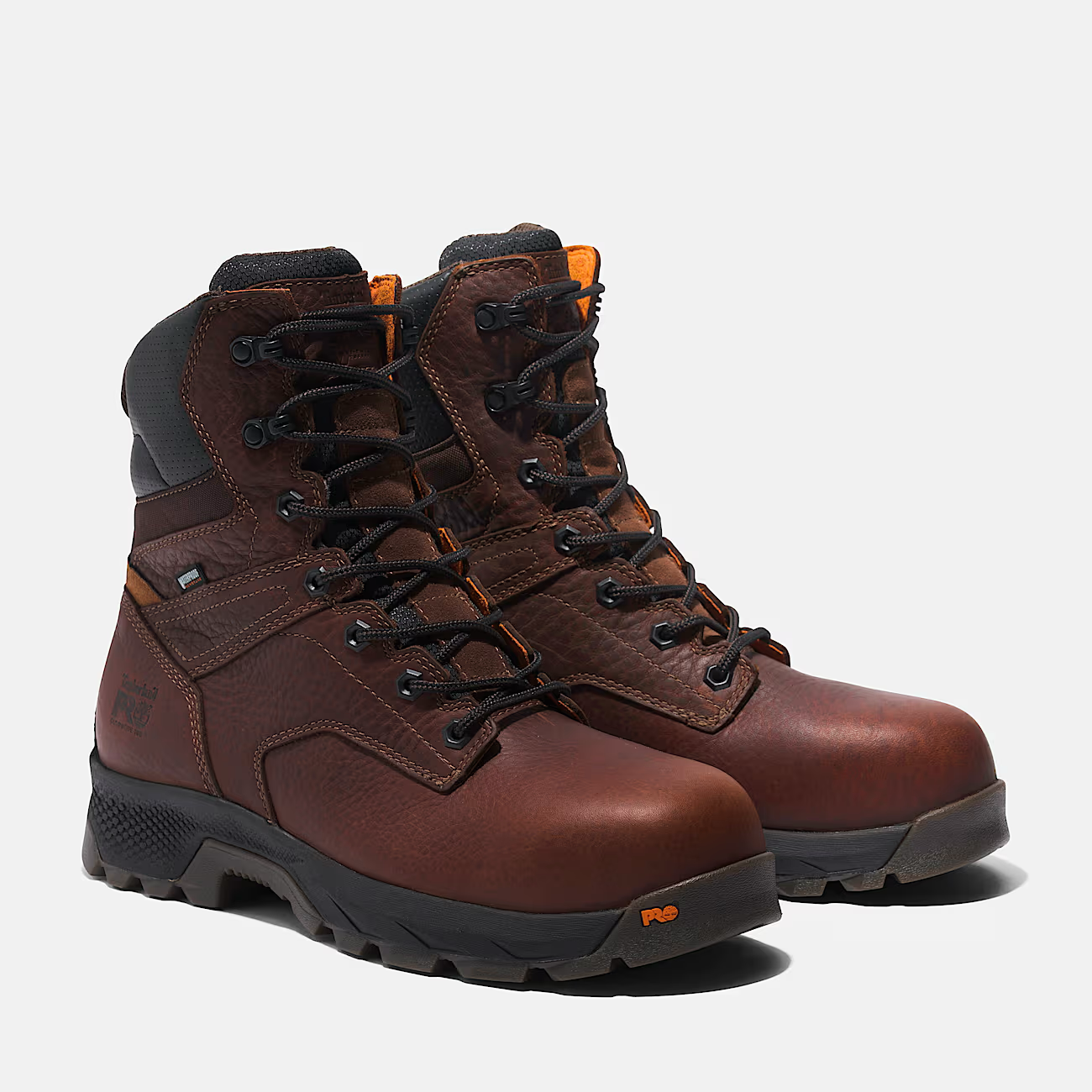 A5U4Y Timberland Pro 8 Inch Composite Toe Waterproof Work Boot (brown)