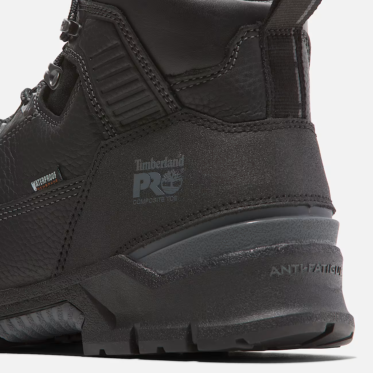 A5YYF Timberland Pro 6 Inch Composite Toe Waterproof Work Boot (Black)