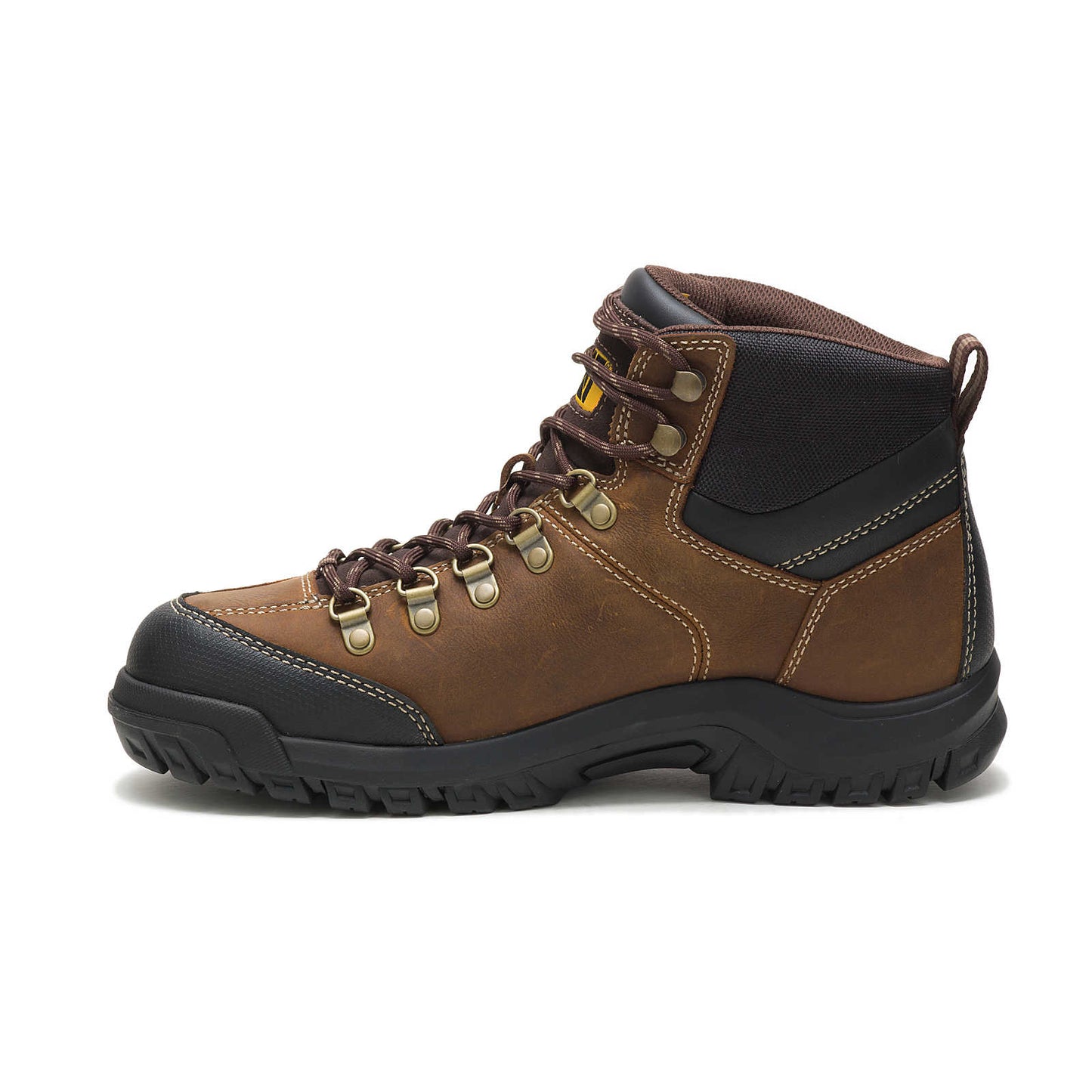 74129 CAT Men's 6 Inch Brown Waterproof Soft Toe Work Boot