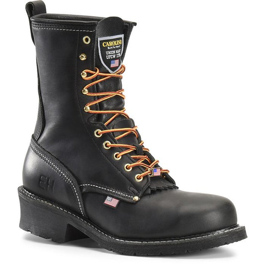 922 Carolina Men's 9 Inch  Domestic Logger Boot (Black)