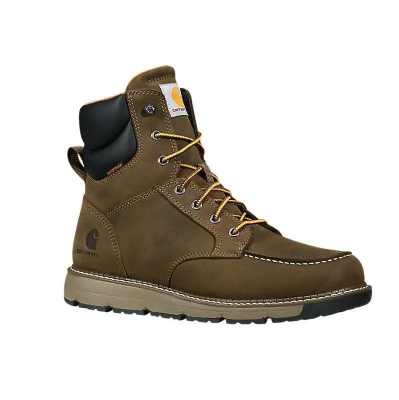 FM6123 CARHARTT 6 Inch Soft Toe Waterproof Wedge Boot (Brown)