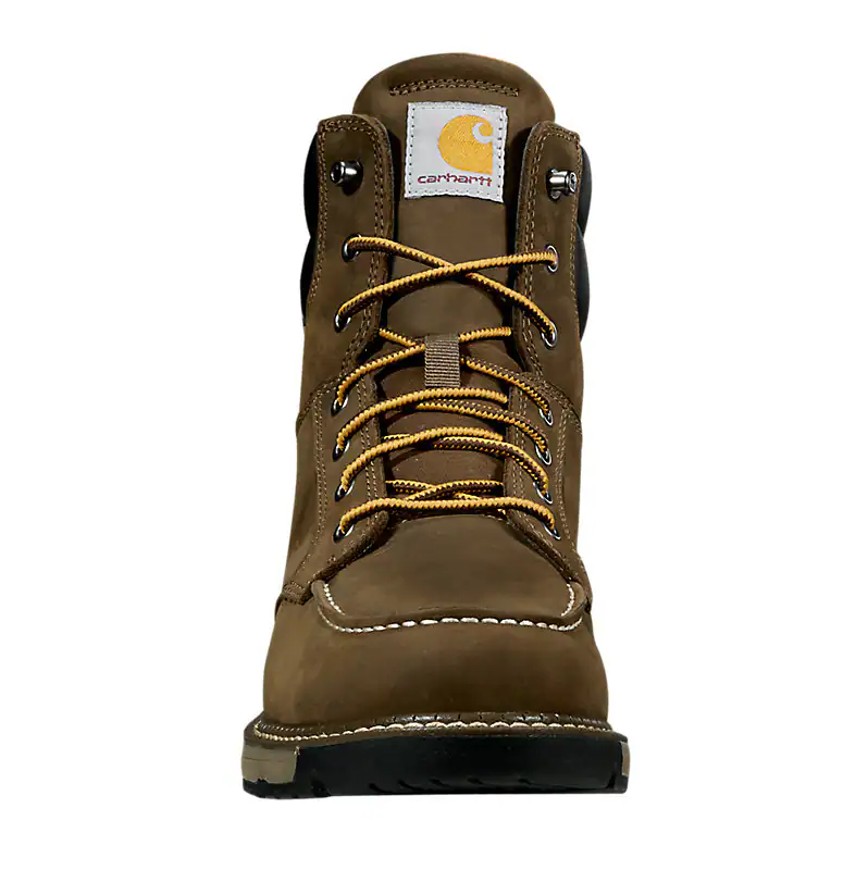 FM6123 CARHARTT 6 Inch Soft Toe Waterproof Wedge Boot (Brown)