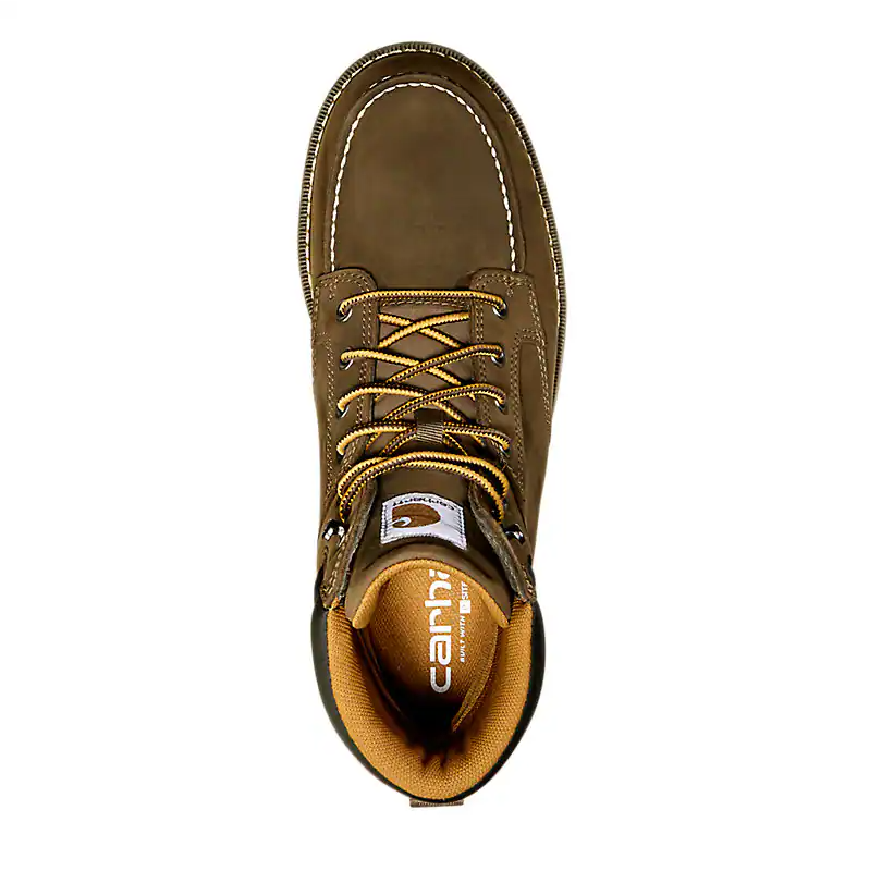 FM6123 CARHARTT 6 Inch Soft Toe Waterproof Wedge Boot (Brown)