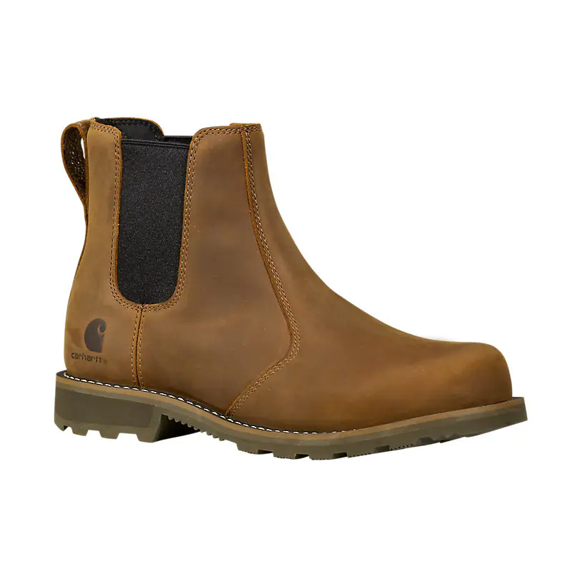FN6294 Carhartt Women's 6 Inch Water Resistant Steel Toe Chelsea (Brown)