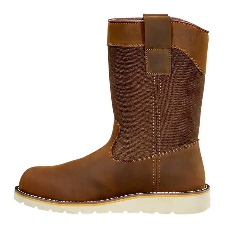 FW1232 Carhartt 10 Inch Brown STEEL TOE WELLINGTON WEDGE BOOT