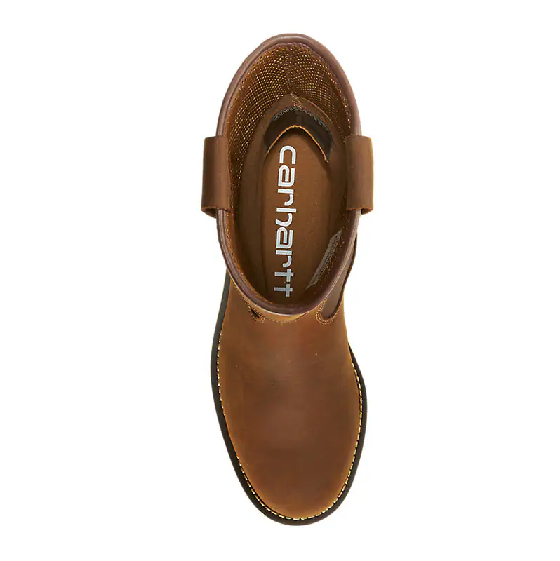FW1232 Carhartt 10 Inch Brown STEEL TOE WELLINGTON WEDGE BOOT