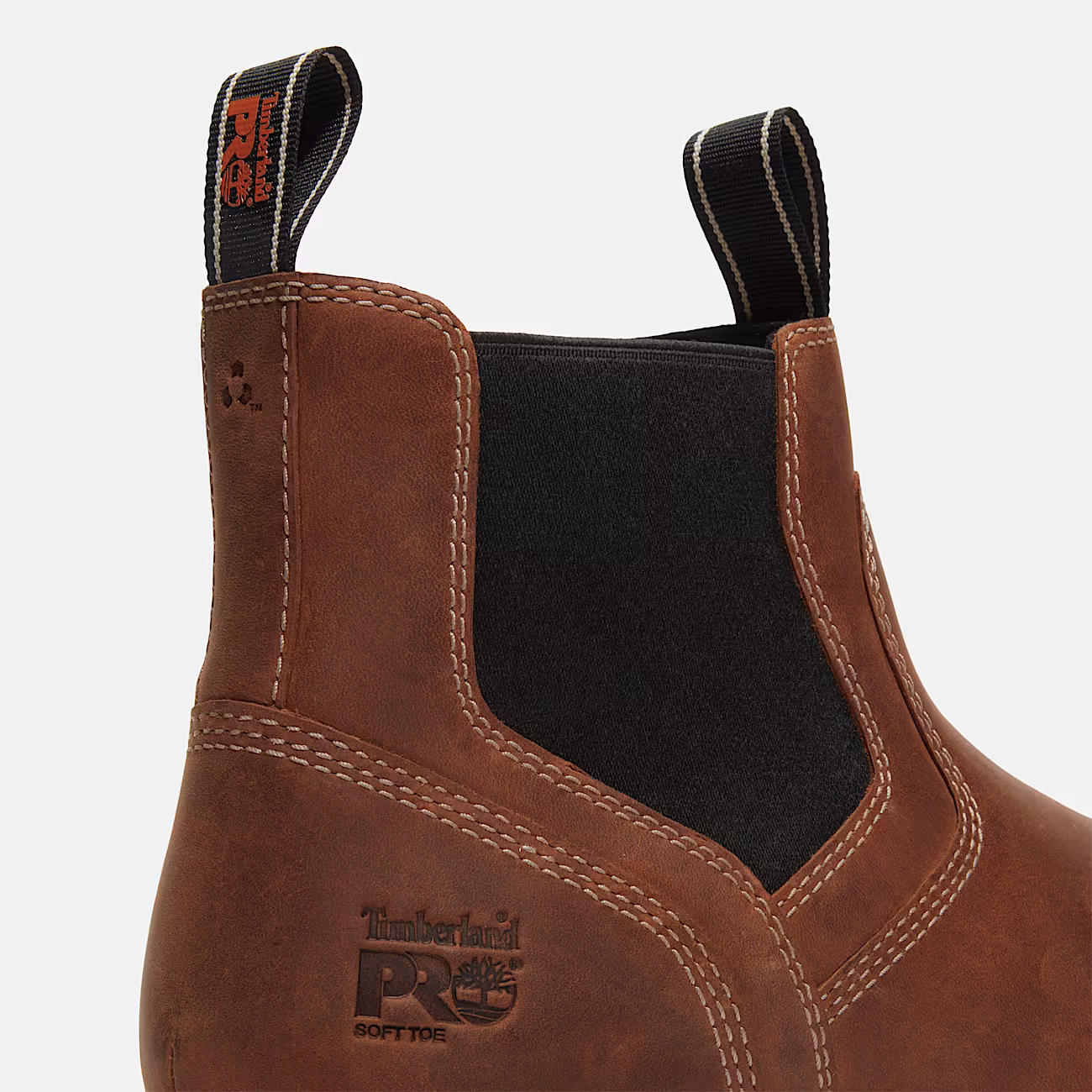 A66BU Timberland PRO Irvine Wedge Chelsea Soft Toe Work Boot (Brown)