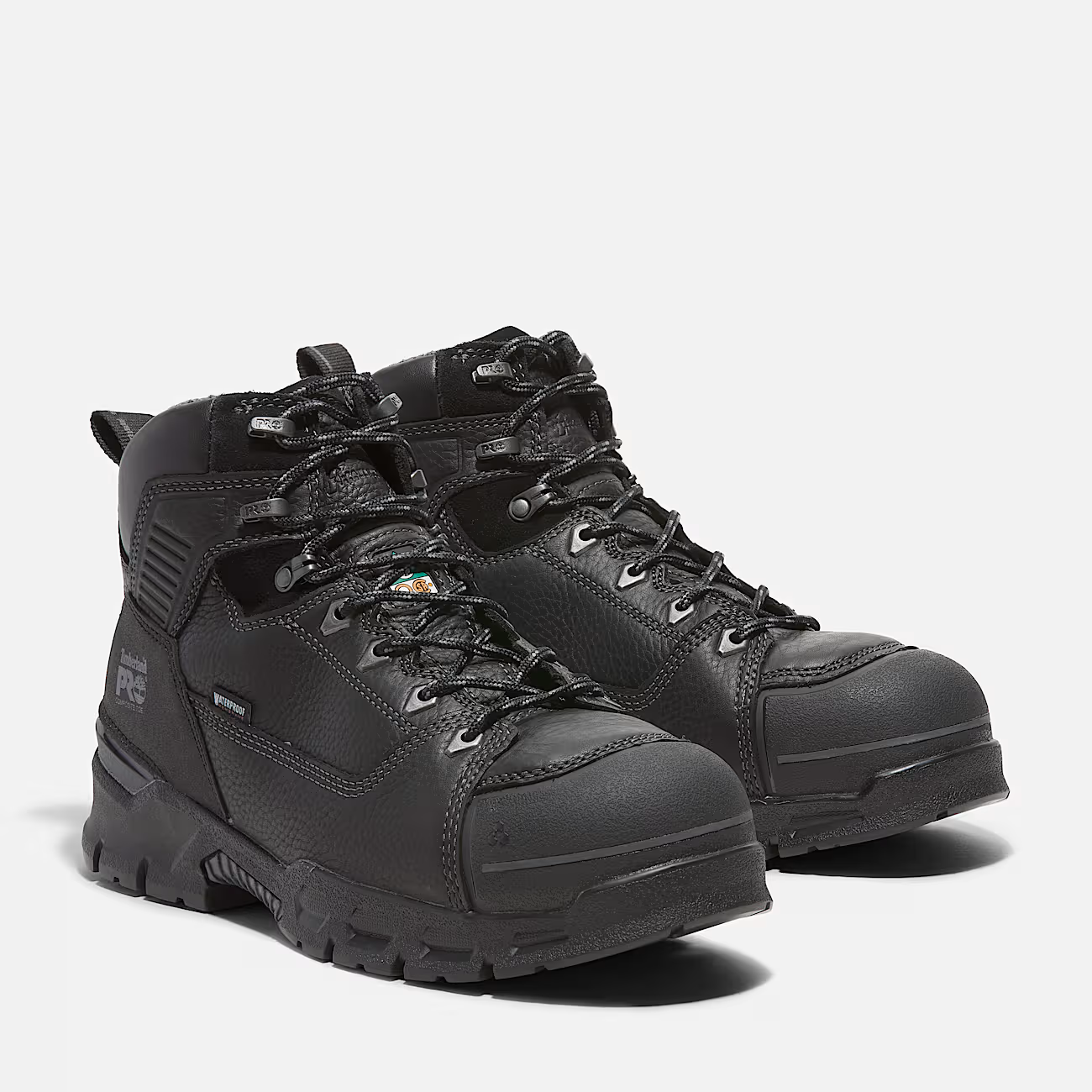 A5YYF Timberland Pro 6 Inch Composite Toe Waterproof Work Boot (Black)