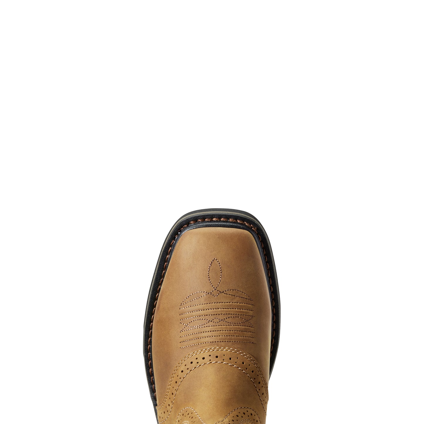 10010148 Ariat Western Square Soft Toe Slip On (Light Brown)