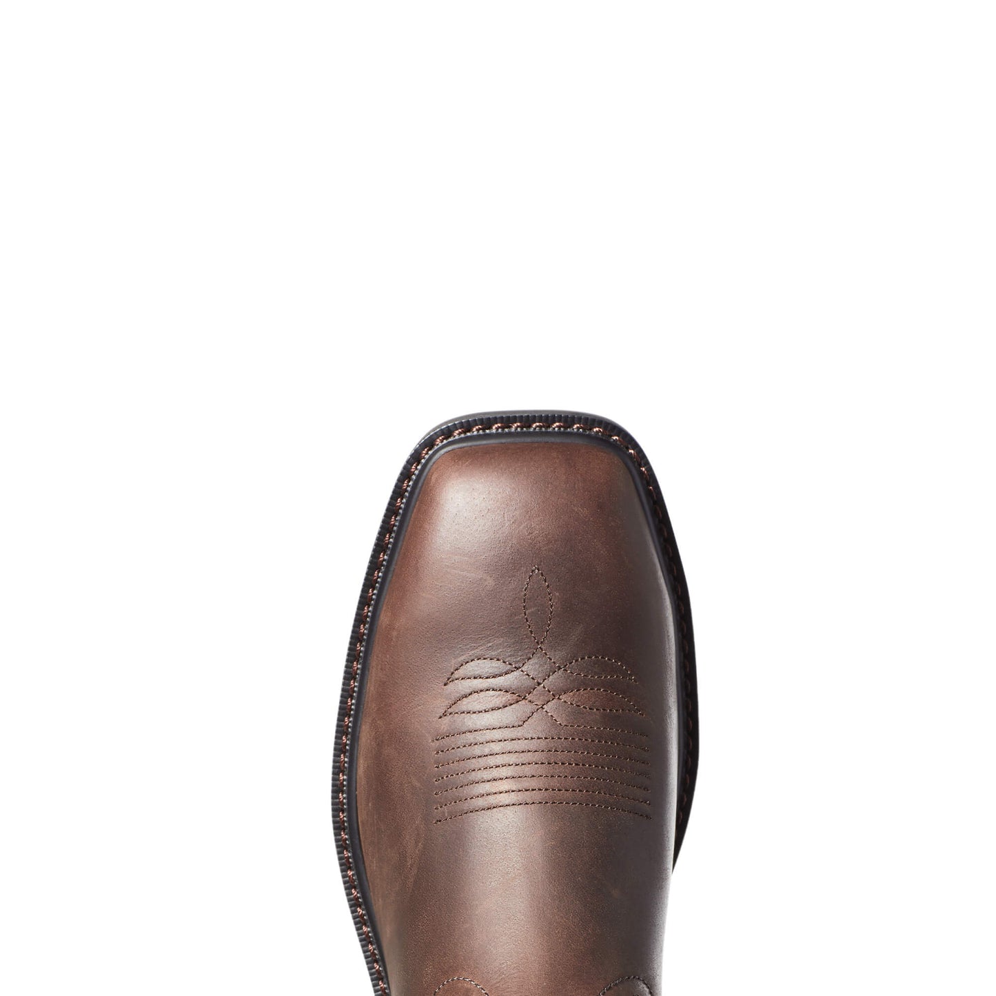 Groundwork Wide Square Toe Steel Toe Wellington (Dark Brown/Brown) Toe