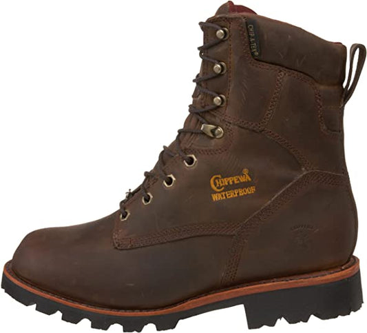 29416 8" Waterproof Insulated Work Boot (Brown)