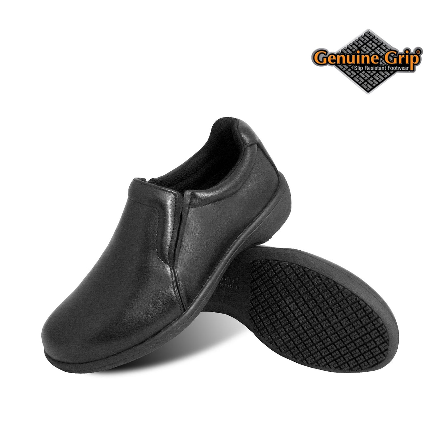 Genuine Grip Women slip resistant Slip-on (Black)