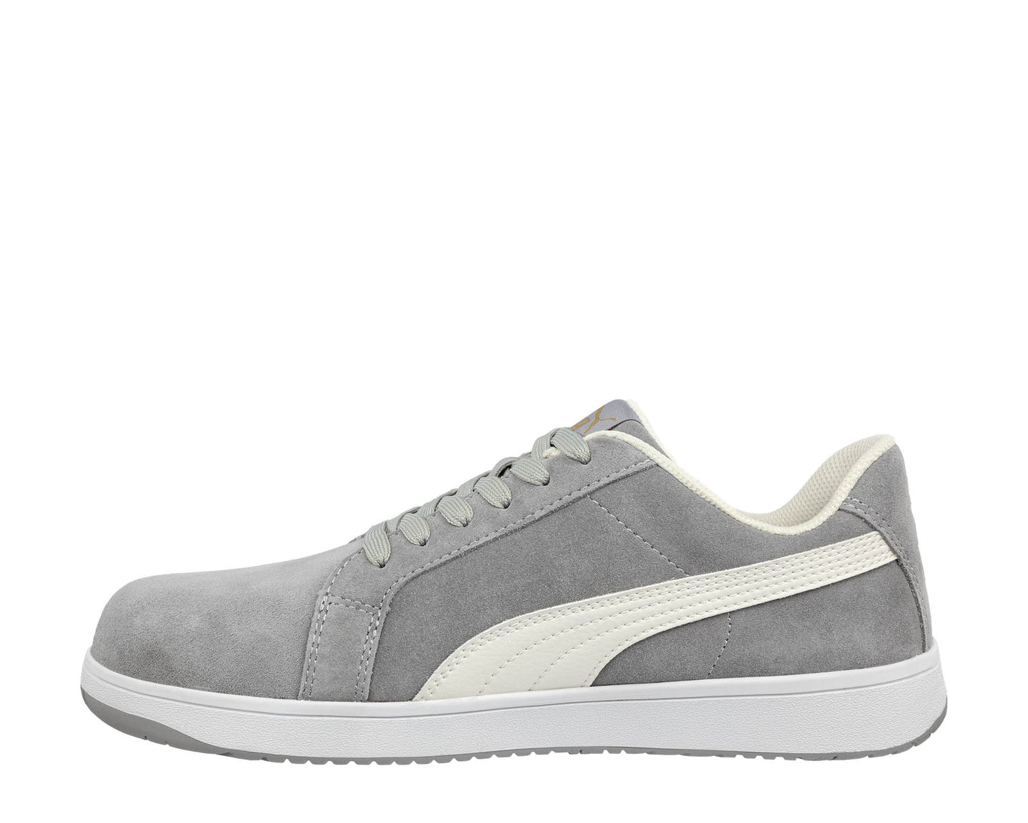 640125 PUMA SUEDE GREY LOW COMPOSITE TOE SHOE (Grey)
