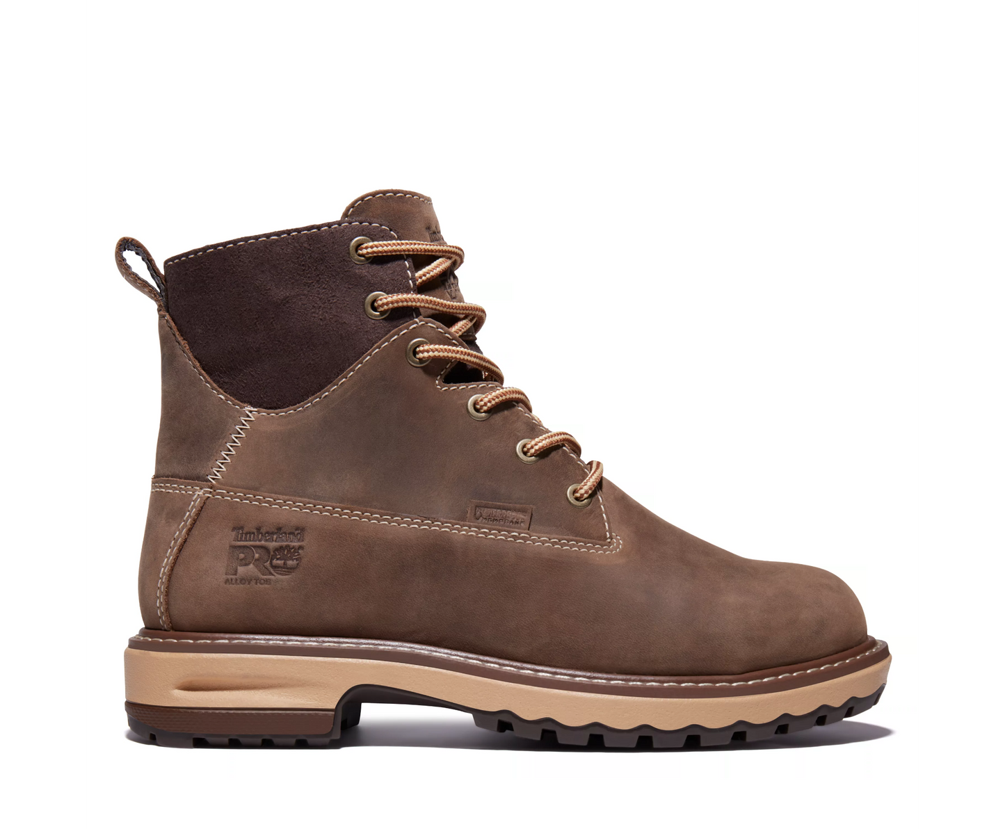 A1KIT WOMEN’S TIMBERLAND PRO HIGHTOWER 6 inch ALLOY TOE WORK BOOTS (Brown)