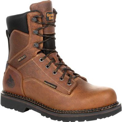 GB00318 Georgia 8 Inch Waterproof Work Boot (Brown)