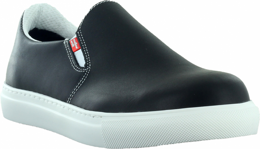 482072  Mellow Walk JESSICA Slip On Steel Toe (Black/White)