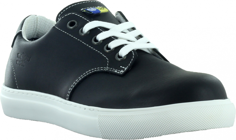 484072 Mellow Walk JESSICA Steel Toe Lace Up (Black/White)