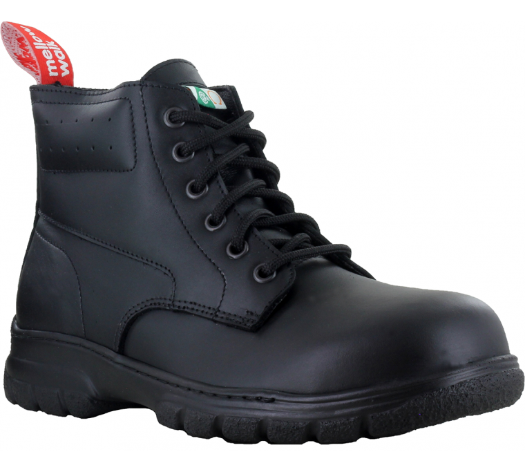 525049 MellowWalk 6 Inch Steel Toe Work Boot (Black)