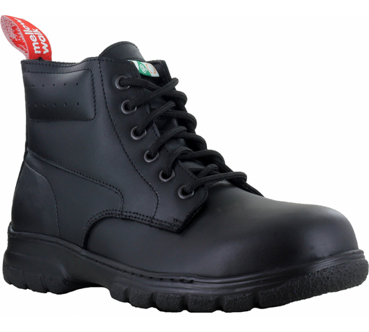 525049 MellowWalk 6 Inch Steel Toe Work Boot (Black)