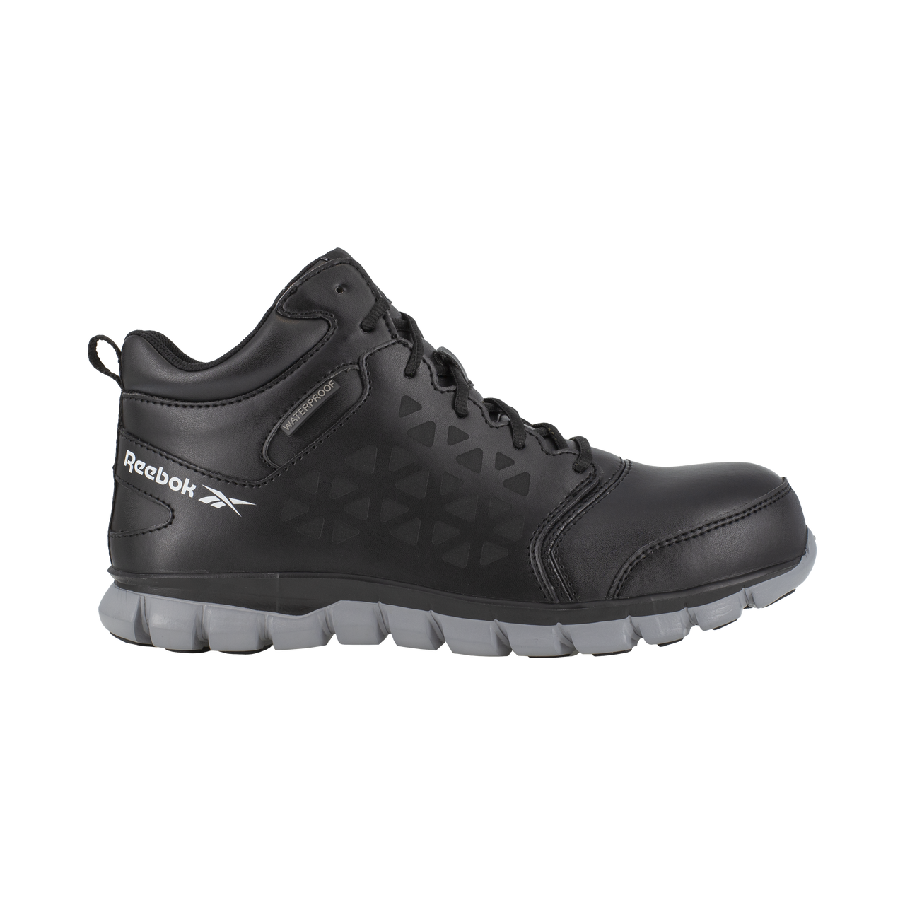 RB414 Women's Athletic Waterproof Composite Toe Mid-Cut Boot (Black/Grey)