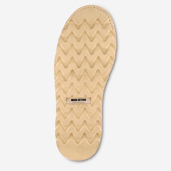 83606 ASHBY MEN'S 6-INCH moccassin toe LEATHER SAFETY TOE wedge outsole BOOT (brown)