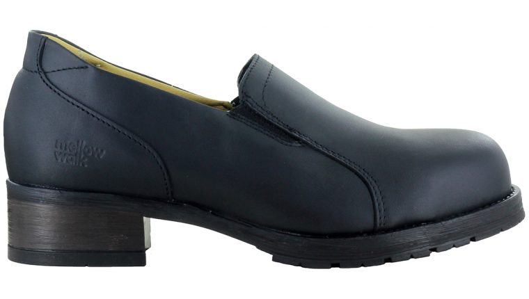 402109 MellowWalk Steel Toe Slip On (Black)