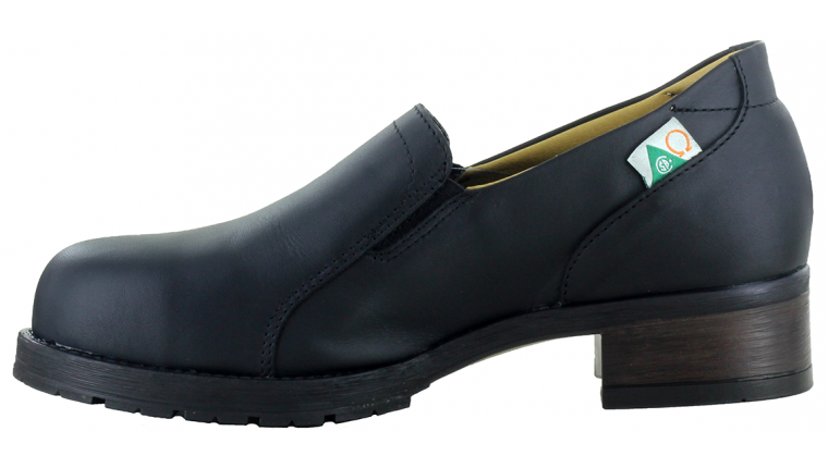 402109 MellowWalk Steel Toe Slip On (Black)