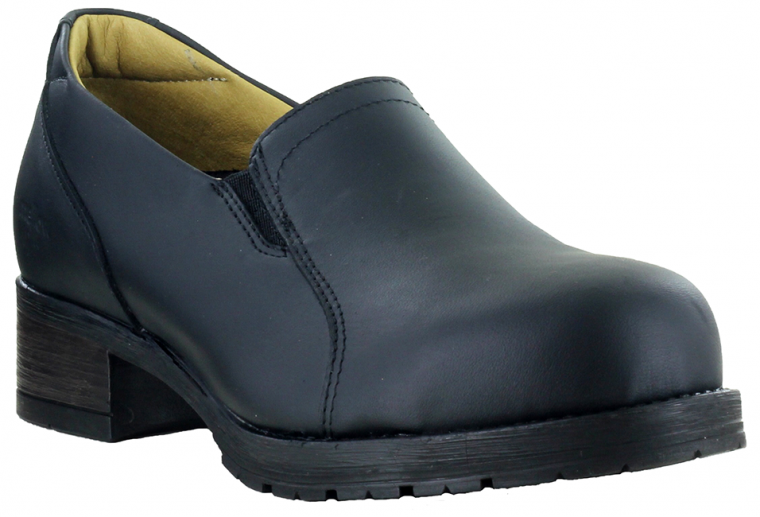 402109 MellowWalk Steel Toe Slip On (Black)