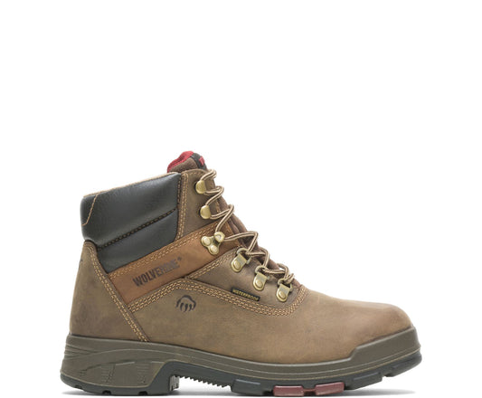 W10315 6 inch waterproof soft toe boot (brown)