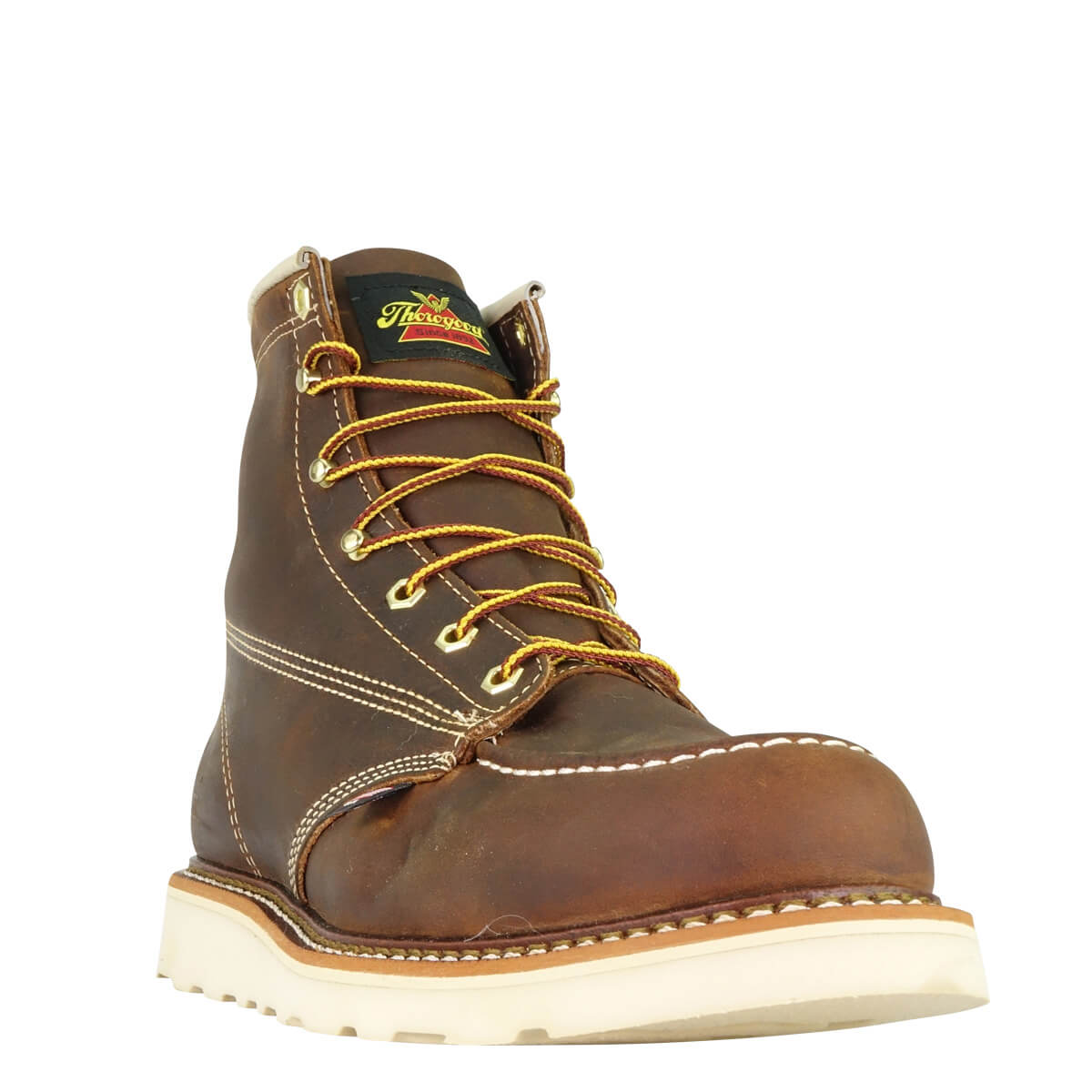 814-4203 6 inch TRAIL CRAZY HORSE Moccassin TOE Wedge Outsole Work Boot(Crazy Horse Brown)