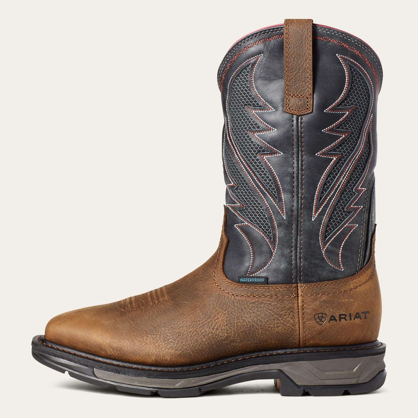 Ariat Wellington Waterproof Work Boot (brown)