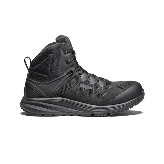 1024592 Keen Black 6 Inch, Mesh, Carbon Toe ,Work Sneaker 