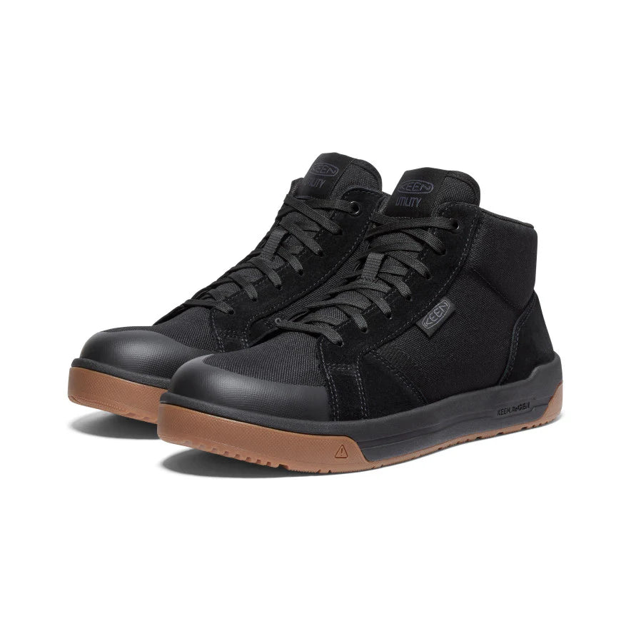 1028751 Men's Keen Carbon Toe Mid Work Shoe (Black)