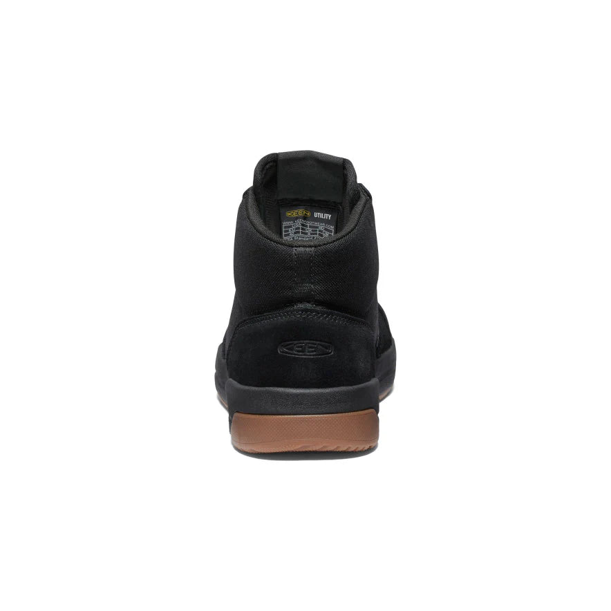1028751 Men's Keen Carbon Toe Mid Work Shoe (Black)