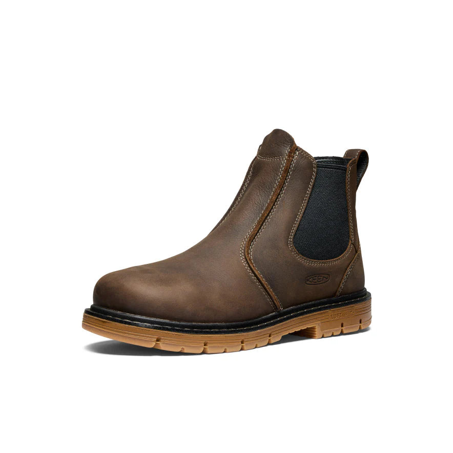 1030647 Keen San Jose Chelsea Aluminum Toe 90° Heel Boot (Brown)
