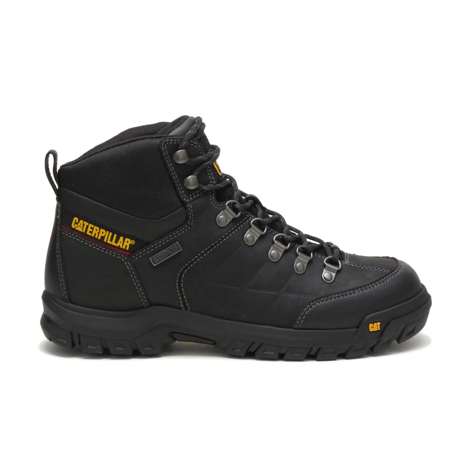 74129 CAT Men's 6 Inch Waterproof Work Boot (Black)