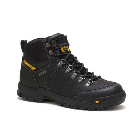 74129 CAT Men's 6 Inch Waterproof Work Boot (Black)