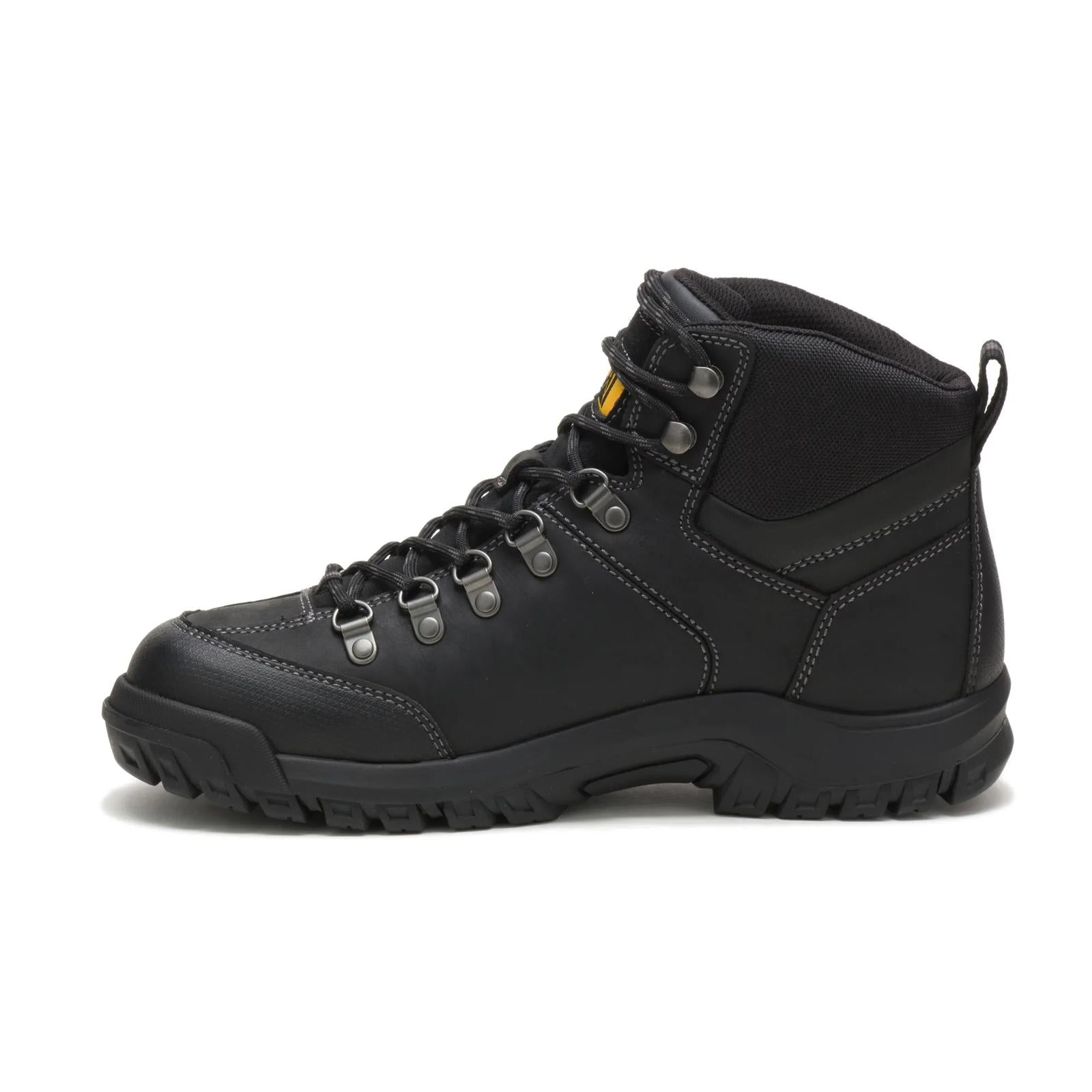 74129 CAT Men's 6 Inch Waterproof Work Boot (Black)