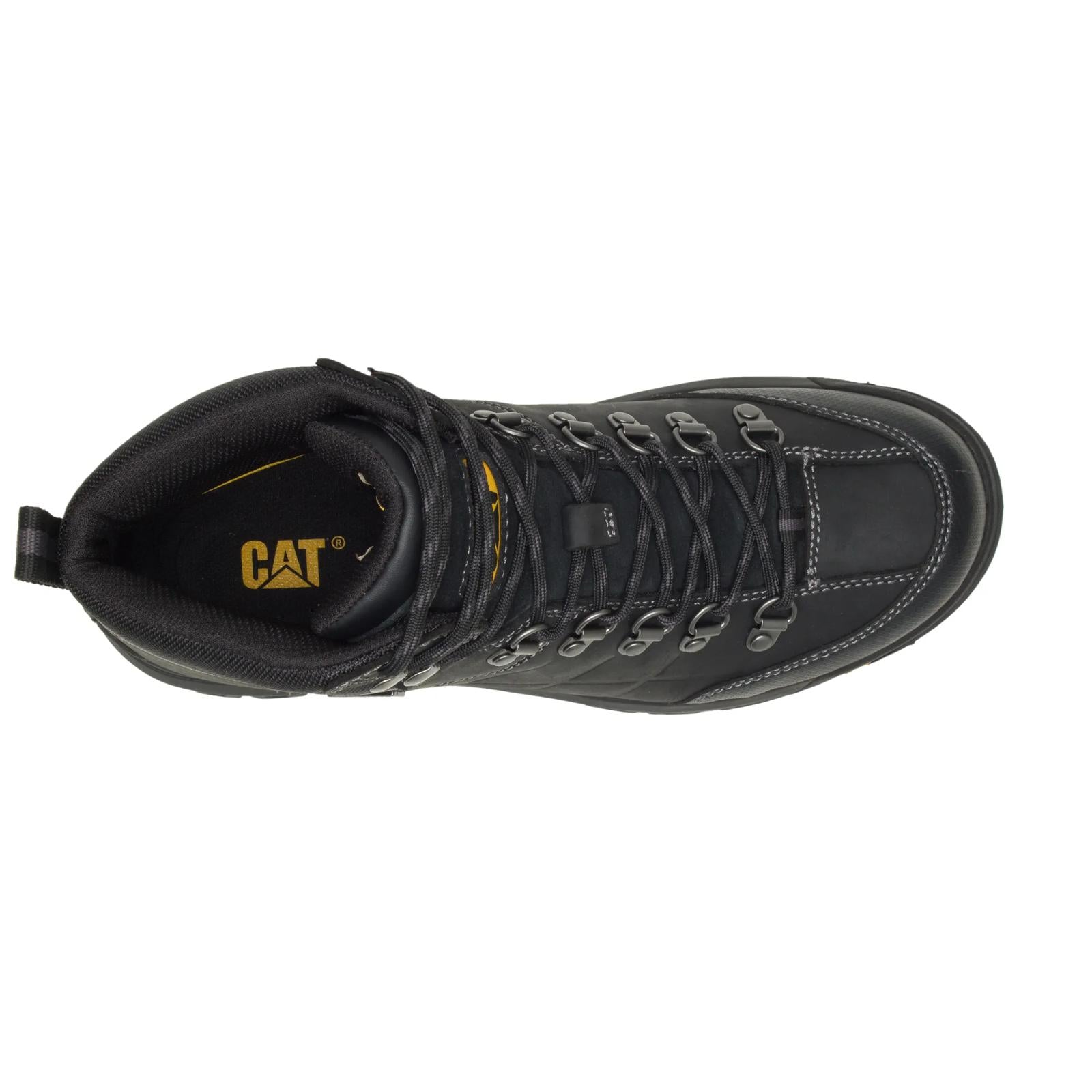 74129 CAT Men's 6 Inch Waterproof Work Boot (Black)