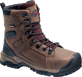 A7333 8 Inch Alloy Toe WaterProof Work Boot (Brown)