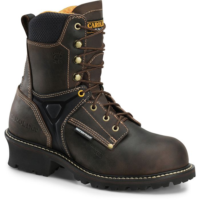 Ca6921 Carolina 8 Inch COMPOSITE TOE WATERPROOF LOGGER ( Dark Brown)