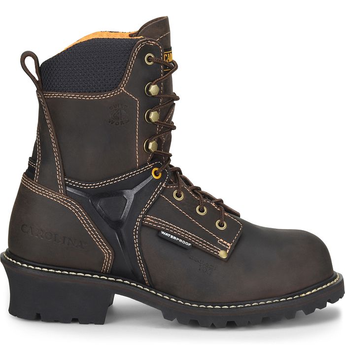 Ca6921 Carolina 8 Inch COMPOSITE TOE WATERPROOF LOGGER ( Dark Brown)