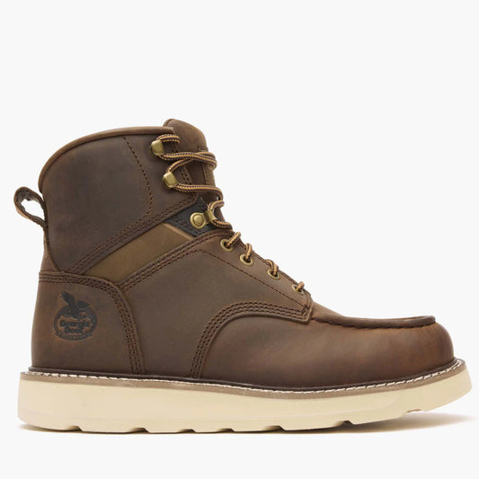 GB00667 Georgia Boot 6 inch Soft Toe Work Boot (Brown)