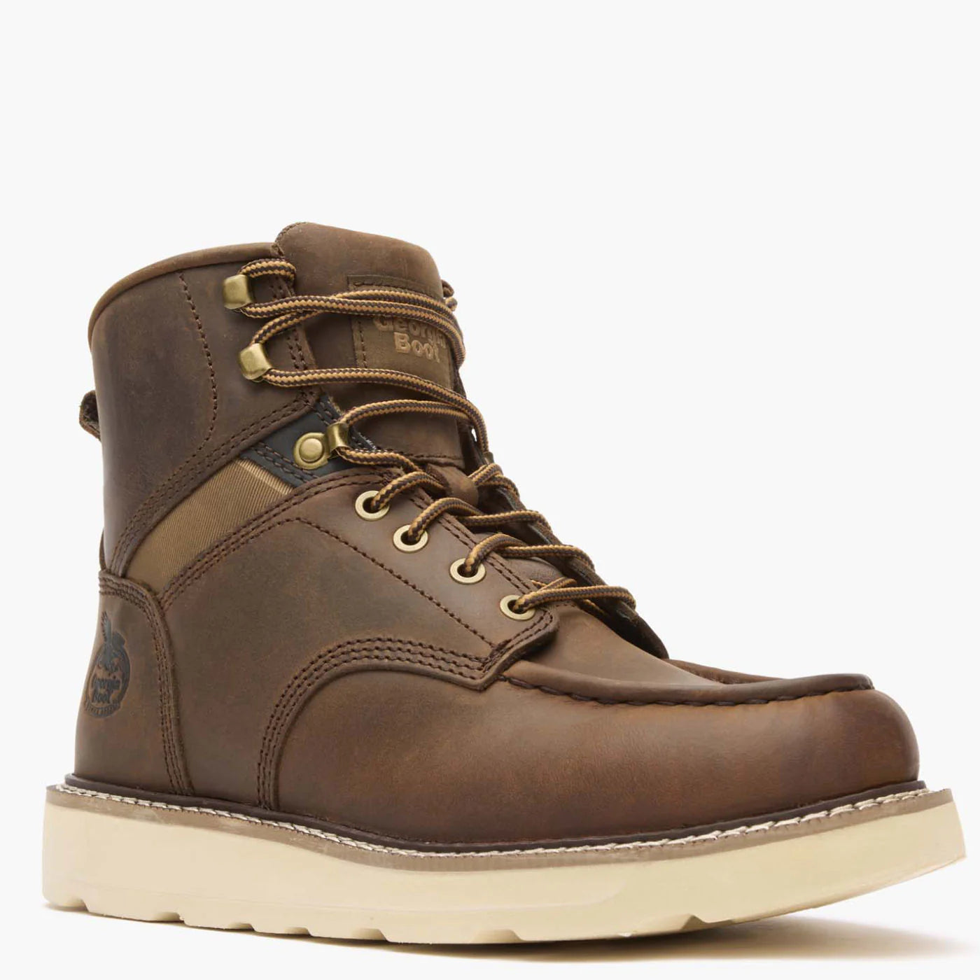 GB00667 Georgia Boot 6 inch Soft Toe Work Boot (Brown)