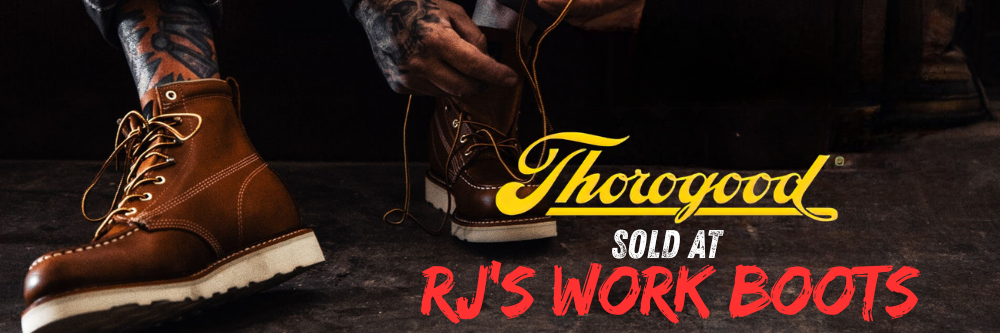 Banner of Brown Thorogood Work Boots clickable to show off our Thorogood selection.