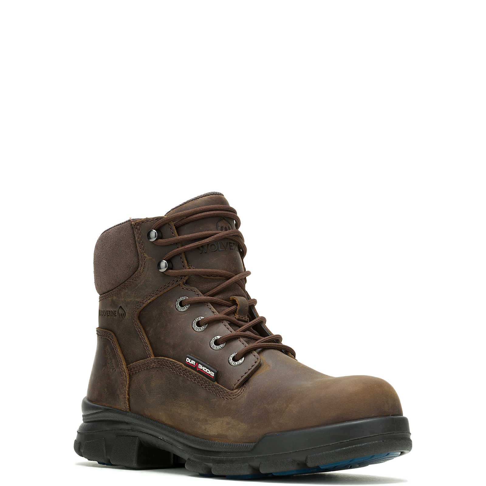 W240026 Men's Wolverine DuraShocks SR Icon 6 Inch, Waterproof, Work Boot (Brown)