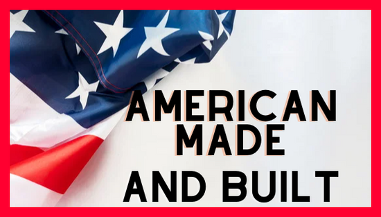 Banner Promoting Our American Made And Built Footwear