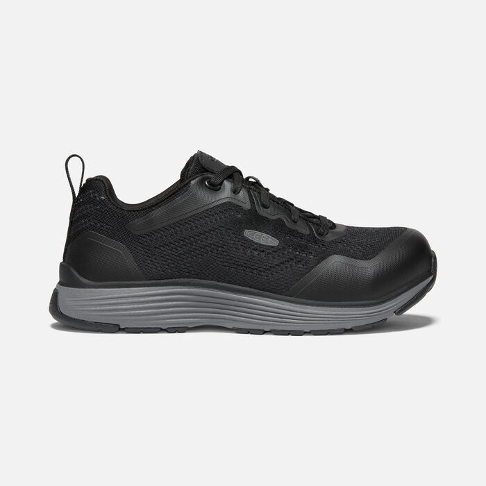 1025570 Keen Mesh Sneaker, Aluminum Toe (Black)